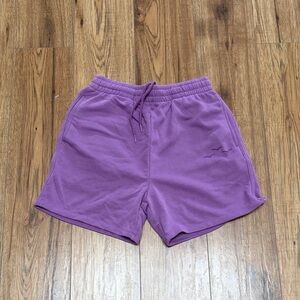 Women’s Purple Drawstring Fleece Shorts